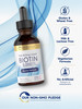 Carlyle Biotin Liquid Drops 5000Mcg | 4 Fl Oz | Natural Berry Flavor | Vegetarian, Non-Gmo & Gluten Free Supplement