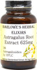Barlowe's Herbal Elixirs Astragalus Extract 5% Astragalosides - 60 625mg VegiCaps - Stearate Free, Glass Bottle!
