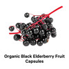 Codeage Organic Black Elderberry Supplement - Vitamin C, D, Zinc - Fermented Black Elderberries Vitamins - Elderberry  Extract Pills Concentrate  Sambucus Berries Flavonoid - Vegan - 90 Capsules
