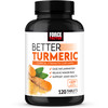 Force Factor Better Turmeric Joint Support Supplement Featuring HydroCurc Turmeric Curcumin with Black  for Superior Absorption, Clinical Strength Joint Support, 120 Tablets, White Packaging