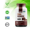 Organic Chaga Mushrooms  Strongest DNA Verified 1650mg   High in Fiber  Non GMO, Gluten & Soy Free, Vegan Friendly