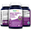 NusaPure Milk Thistle Extract 12500mg 200 Veggie Capsules (Vegetarian,Organic Milk Thistle, 50:1, Non-GMO, ) Max Strength - Standardized 80% Silymarin