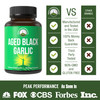 Peak Performance Aged Black Garlic Capsules. Raw Vegan Pure Odorless Extract Supplement Pills for Cholesterol, and Immune Support. from Garlic Bulb with S-Allyl Cysteine and Antioxidants