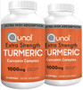 Qunol Turmeric Curcumin Softgels, with Ultra High Absorption 1000mg, Joint Support, Dietary Supplement, Extra Strength, 60 Count Twin Pack