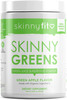 SkinnyFit Skinny Greens, Green Juice Superfood Powder, Green Apple Flavor, Natural Energy & Focus, Helps Reduce Inflammation, Spirulina, Chlorella, 30 Servings