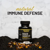 Black Seed Oil Capsules 100% Cold Pressed - Immune Support, Detox Aid, Inflammation Relief, Skin, Hair & Joint Health - Organic Black Cumin Seed, High Potency Nigella Sativa (90 Softgel Capsules)