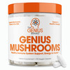 Genius Mushroom - Lions Mane, Cordyceps and Reishi - Immune System Booster & Nootropic Brain Supplement - for  Energy, Memory & Liver Support, 90 Veggie Pills