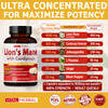 Lions Mane Mushroom with Cordyceps Capsules Equivalent to 5030mg - Maximum Potency with L-Theanine Ashwagan - Brain Mushroom Supplement for Focus Memory Energy Mood Support - 90 Days Supply