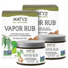 Matys Vapor Rub for  and Kids Ages 2+,  Chest Rub, Petroleum Free, Made with Coconut Oil, mint, Tea Tree & Eucalyptus, 1.5 oz   2 Pack