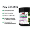 Force Factor Smarter Greens Superfoods + Digestion Powder, Greens Powder with 2 Billion Probiotics, Digestive Enzymes, and Antioxidants to Detox, Cleanse,, 30 Servings