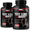 Test X180 Boost, 2-Pack, Testosterone Booster and Energy Supplement for Men, Boost Energy, Increase Stamina, and Enhance Vitality, with D-Aspartic  and Fenugreek, Force Factor, 240 Tablets