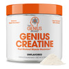 Genius Micronized Creatine Monohydrate Powder, Post Workout Supplement, Unflavored - 100% ly Flavored & Sweetened - Supports Muscle Building, Cellular Energy & Cognitive Function  170g