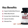 Force Factor Total Beets  Pressure Support Supplement with s and Grapeseed Extract to Boost Nitric Oxide, Circulatory and Cardiovascular Vasodilator Heart Health Vitamins, 120 Count
