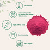 Organic Beet Root Powder, 2 Pounds, Cold Pressed and Water Soluble, Beet Juice Pre-Workout Concentrated Powder, Contains  s  for Energy & Immune System Support, Non-GMO
