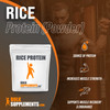 BulkSupplements Rice Protein Concentrate Powder - Vegan Protein - Protein Powder - Unflavored Protein Powder (100 Grams - 3.5 oz)