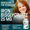 Bronson Iron Bisglycinate 25 mg Gentle on The Stomach, Supports Energy & Healthy Red  Cell Production - Non-Constipating Formula - Non GMO, 180 Vegetarian Capsules