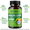 NATURELO Magnesium Glycinate Chelate Complex - 200 mg Magnesium with Organic Vegetables to Support Sleep, Calm, Muscle Cramp &  Relief  , Non GMO - 120 Capsules