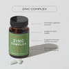 CYMBIOTIKA Zinc Complex, High Absorption Zinc Supplement with Copper, Including Zinc Picolinate, Zinc Monomethione, & Sucrosomial Zinc, Powerful Immune System Booster for , Non-GMO, 30 Capsules