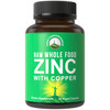 Raw  Food Zinc with Copper + 25 Vegetables and  Blend for Max Absorption. Immune Support Supplement Capsules. Two Essential Minerals for Immunity Support Vitamin Pills, Tablets
