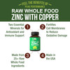 Raw  Food Zinc with Copper + 25 Vegetables and  Blend for Max Absorption. Immune Support Supplement Capsules. Two Essential Minerals for Immunity Support Vitamin Pills, Tablets