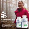 Bronson Alpha Lipoic  600 MG Free Radical Scavenger Supports Antioxidant Health & Glucose Metabolism - Non-GMO, 250 Vegetarian Capsules (125 Servings)