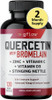 Quercetin with Vitamin C and Zinc - Quercetin 500mg - Quercetin with Bromelain - Zinc Quercetin - Stinging Nettle -120 Veggie Caps. Quercetin Supplements + Vitamin D3 (Non-GMO, Gluten-Free, Vegan)