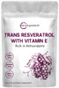 Pure -Resveratrol Powder with  Vitamin E, 5 Ounce, 2 in 1 Formula, Micronized Powder for Better Absorption, Premium Resveratrol Supplement, Super Antioxidant, Vegan Friendly