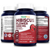 NusaPure Hibiscus Flower 5000 mg 200 Vegetarian Caps (Non-GMO & )