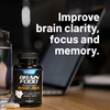 Nootropics Brain Booster Supplement for Memory and Focus - Improve Brain Focus, Clarity & Memory Supplements for Seniors &  + Energy & Mood Booster - Bacopa Extract, Ginkgo Biloba (60 Capsules)