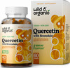 Wild & Organic Quercetin with Bromelain Gummies - Bromelain Quercetin Supplement for Immunity & Respiratory Function - Quercetin and Bromelain Gummy - 60 Pear-Flavored Chews