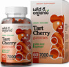 Wild & Organic Tart Cherry Gummies - Uric  Support and Joint Support Supplement with Vitamin C | Substitute to Tart Cherry Extract Capsules, Pills, Juice or Powder | Vegan,  | 60 Chews