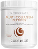 Codeage Multi Collagen Chocolate Protein Powder, Hydrolyzed Collagen Peptides, 5 Collagen Types, Collagen Creamer, Protein Shakes, MCT Oil, Hair, Skin, Nails, Joints, Grass-Fed, Non-GMO - 18.17 oz