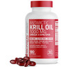 Bronson Antarctic Krill Oil 1000 mg with Omega-3s EPA, , Astaxanthin and Phospholipids 180 Softgels (90 Servings)