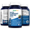 NusaPure Black Currant Oil 2500 Mg Equivalent per Veg caps. 200 Veggie Capsules (Powder, Extract 10:1, Vegan, Non-GMO & Gluten-Free)