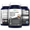 NusaPure Black Seed Oil 1,000 mg  180 Softgel Capsules (Non-GMO & Vegetarian) Cold-Pressed Nigella Sativa Producing Black Cumin Seed Oil