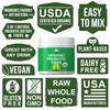 Organic Prebiotic Fiber 3-in-1 Vegan Powder for Gut Health. USDA Organic Raw  Food Plant Based Prebiotics Digestive Supplement with Organic Inulin (Jerusalem Artichoke), Acacia Fibers, SunFiber