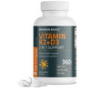 Bronson Vitamin K2 D3 (MK7) Supplement Non-GMO Formula 5000IU (125 mcg) Vitamin D3 & 90 mcg Vitamin K2 MK-7 Easy to Swallow Vitamin D & K Complex, 360 Tablets