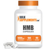 BulkSupplements HMB Capsules (-Hydroxy -Methylbutyrate) - HMB Supplement for Muscle Recovery & Endurance - Calcium HMB - 1000mg  - 3-Month Supply (180 Capsules)