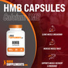 BulkSupplements HMB Capsules (-Hydroxy -Methylbutyrate) - HMB Supplement for Muscle Recovery & Endurance - Calcium HMB - 1000mg  - 3-Month Supply (180 Capsules)