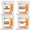 BulkSupplements NAC Powder (N-Acetyl L-Cysteine) 100G, with Quercetin Dihydrate Powder 100G, Glycine Powder 1KG & Ascorbic  Powder (Vitamin C Powder) 1KG Bundle