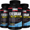 Force Factor Forebrain Pro Gamer Brain Booster, Gamer Supps to Increase Focus & Awareness, Blue Light, Gaming Supplement, Nootropic,, 240 Capsules, 3-Pack, Black