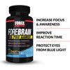 Force Factor Forebrain Pro Gamer Brain Booster, Gamer Supps to Increase Focus & Awareness, Blue Light, Gaming Supplement, Nootropic,, 240 Capsules, 3-Pack, Black