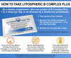 LivOn Laboratories Lypo-Spheric B Complex Plus  30 Packets  195 mg B Vitamins, Minerals & Cinnamon Per Packet  Liposome Encapsulated for Maximum Bioavailability  2 Pack