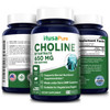 NusaPure Choline Bitartrate 650 mg.200 Veggie Capsules (Vegetarian, Non-GMO & Gluten-Free)