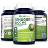 NusaPure Fenugreek Capsules | 5000mg | 200 Veggie Caps | Non-GMO &  Extract