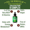 B Complex Liquid Drops Vegan Supplement. Best 5 B Vitamins with B3 Niacin, B6, B7 Biotin, B9 Folate, Methylcobalamin B12. B-Complex For Hair, Skin Nails, Energy. For , Men, Women