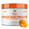 Genius Electrolytes Powder Drink Mix, Orange Fizz, 30 Servings -  Hydration Booster & Endurance Supplement with Potassium, Magnesium & Zinc -  Free & No  Sweeteners or Dyes