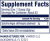 Vimergy Natural Spirulina Powder, 83 Servings  Super Greens Powder  Nutrient Dense Blue-Green Algae Superfood for Smoothies & Juices  Immune Support - Non-GMO, Gluten-Free, Vegan & Paleo (250g)