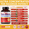 Irish Sea Moss Capsules Equivalent to 5450mg - Maximum Potency with Ashwagan Turmeric Bladderwrack Burdock - Healthy Skin Support Joint & Digestion Overall Health* - 90 Days Supply