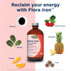 Flora - Iron with B-Vitamin Complex, Helps Maintain Healthy Iron Levels, Non-Constipating, Highly Absorbable Vitamin-B & Iron Supplement, Vegan, Yeast and Gluten Free, 7.7-oz. Glass Bottle